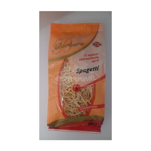 Barbara gluténmentes tészta spagetti 200g