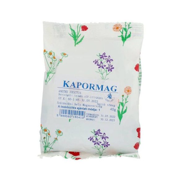 Gyógyfű tea Kapormag 40g
