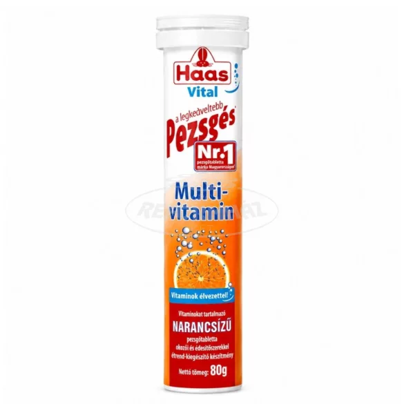 Haas pezsgőtabletta Multivitamin narancs 20x