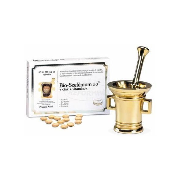 Bio-Szelénium 50+cink+vitamin tabletta 605mg 60x