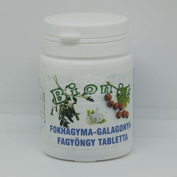 Bionit Fokhagyma-galagonya-fagyöngy tabletta 90x
