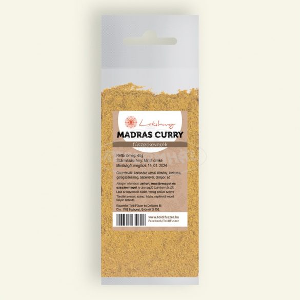 Toldi fűszer madras curry 40g