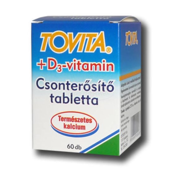 Tovita +D3 vitamin csonterősítő tabletta 60x