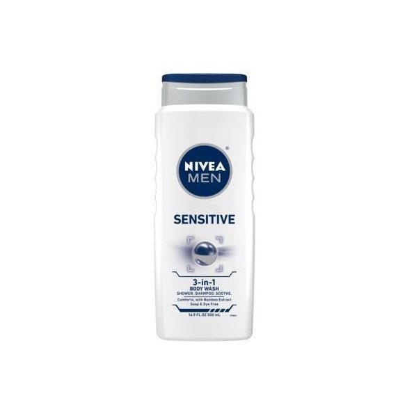 Nivea tusfürdő Men sensitive arc és hajmosáshoz 250ml