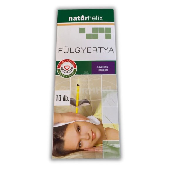Natúrhelix Fülgyertya levendula 10db