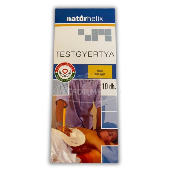 Natúrhelix Testgyertya teafa 10db