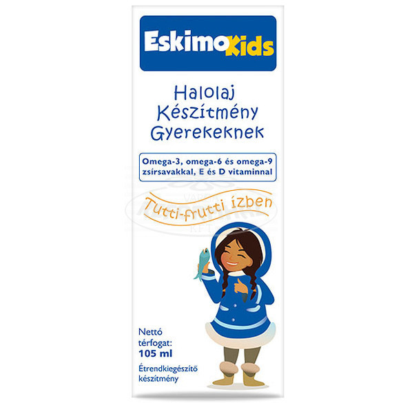Eskimo Kids halolaj készitmény gyerekeknek Tutti-frutti 105ml