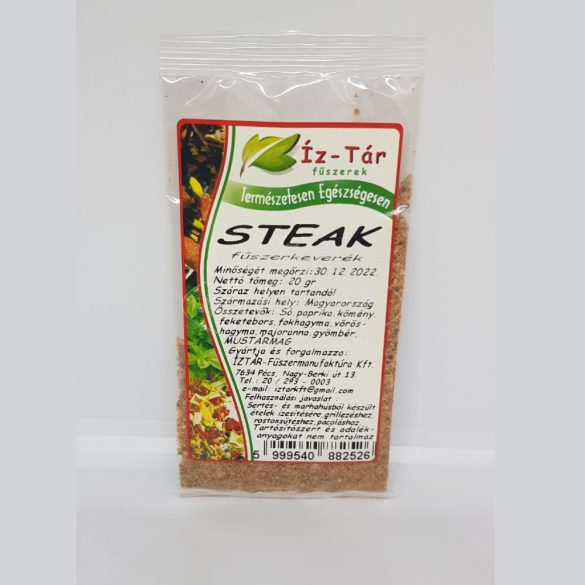 Íz-Tár steak fűszerkeverék 20g