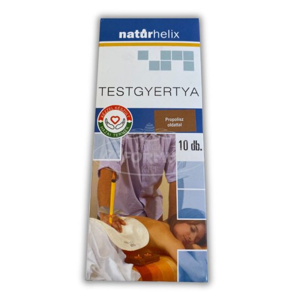 Natúrhelix Testgyertya propoliszos 10db