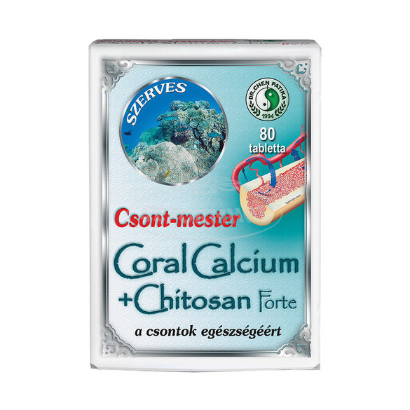 Dr.Chen Coral Calcium+Chitosan forte tabletta 80x