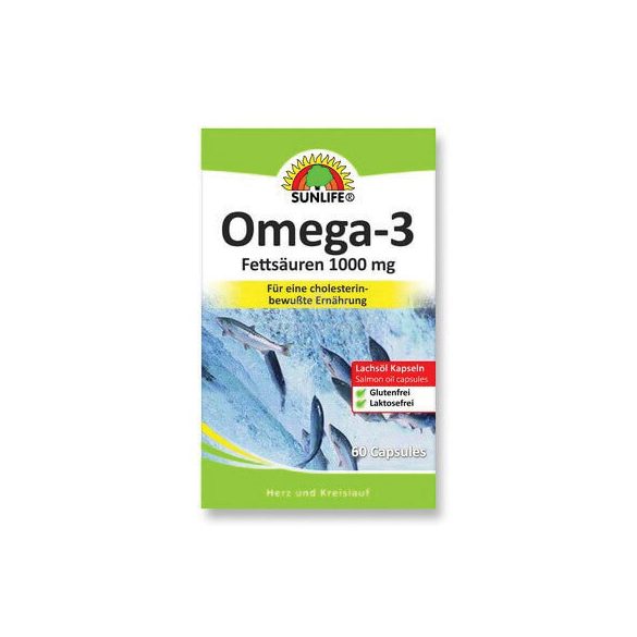 Sunlife omega 3 kapszula 1000mg 60x