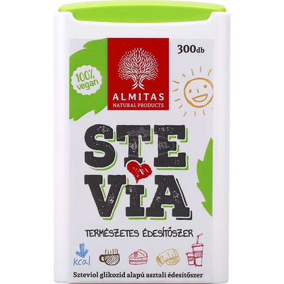 Almitas Stevia tabletta édesítő rebaudiana 300db