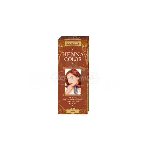 Henna color krémhajfesték 8 rubin-vörös 75ml