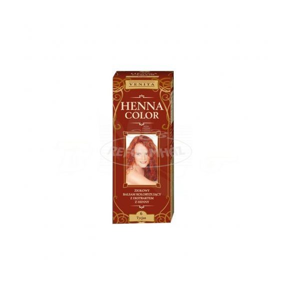 Henna color krémhajfesték 6 tycian vörös 75ml