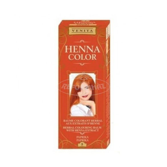 Henna color krémhajfesték 5 paprika vörös 75ml