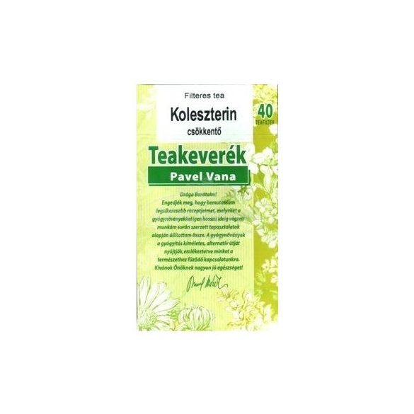 Pavel Vana tea koleszterinszint csökkentő 40x1,6g 64g