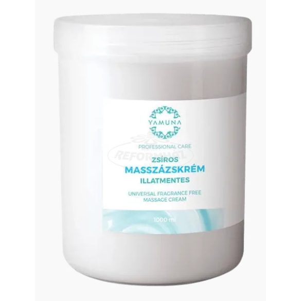 Yamuna Masszázskrém zsíros illatmentes natur 1000ml