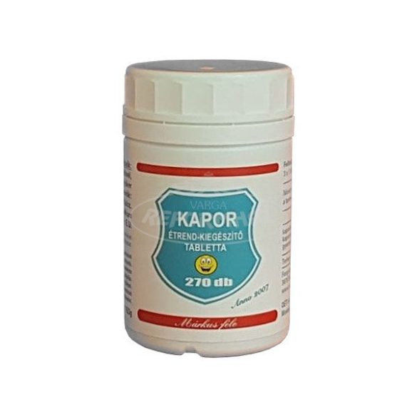 Márkus féle Kapor tabletta 270x