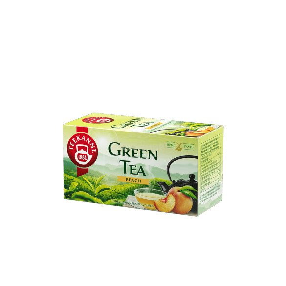 Teekanne Zöld tea barackkal filteres 20x