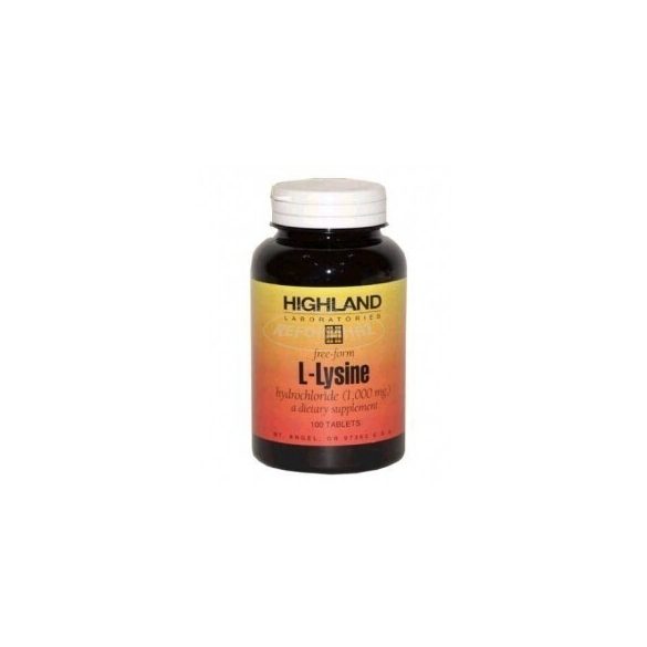 Highland l-lysine tabletta 100db