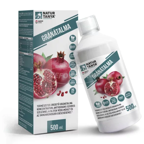 Natur Tanya 100% Gránátalma koncentrátum szerves szelénn el 500ml