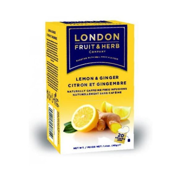 London gyömbér és citrom tea filteres 20x