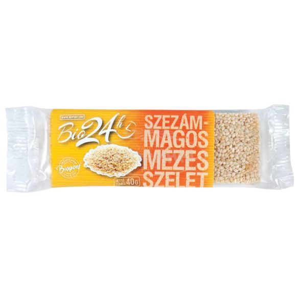 Biopont bio mézes szezámmagos szelet 40g
