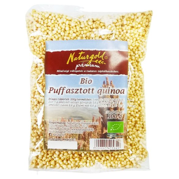 Naturgold bio natúr puffasztott quinoa 100g