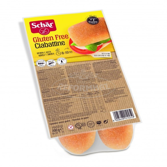 Schar gluténmentes ciabattine zsömle 200g