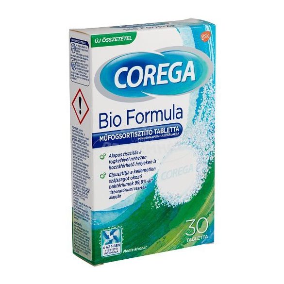 Corega Tabs műfogsortisztító tabletta Bio formula 30x
