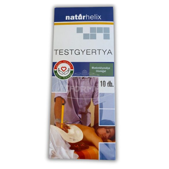 Natúrhelix testgyertya muskotályzsálya 10db