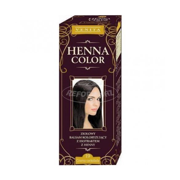 Henna color krémhajfesték 19 feketecsokoládé 75ml
