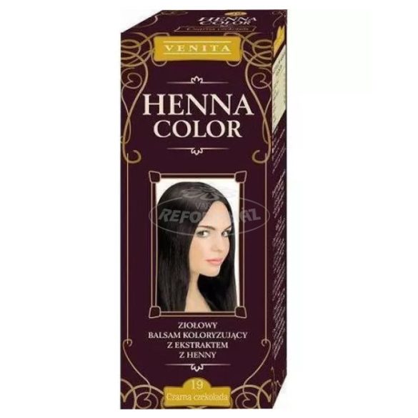 Henna color krémhajfesték 19 feketecsokoládé 75ml