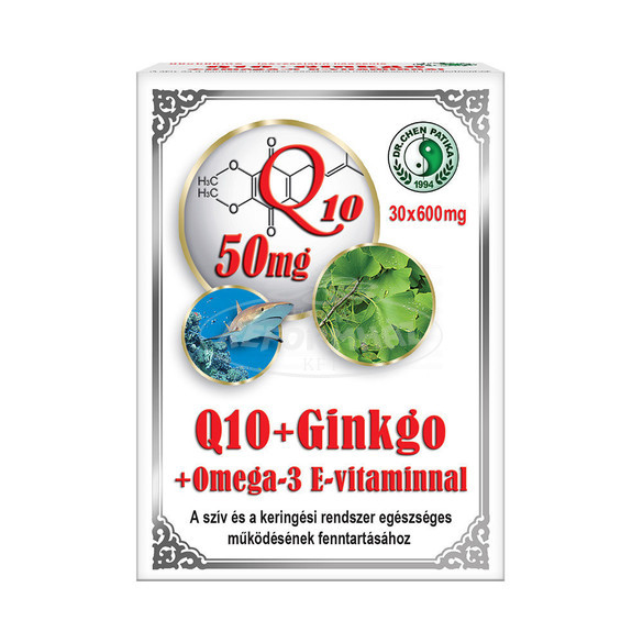 Dr.Chen Q10+Ginkgo+Omega3 E vitaminnal 30x