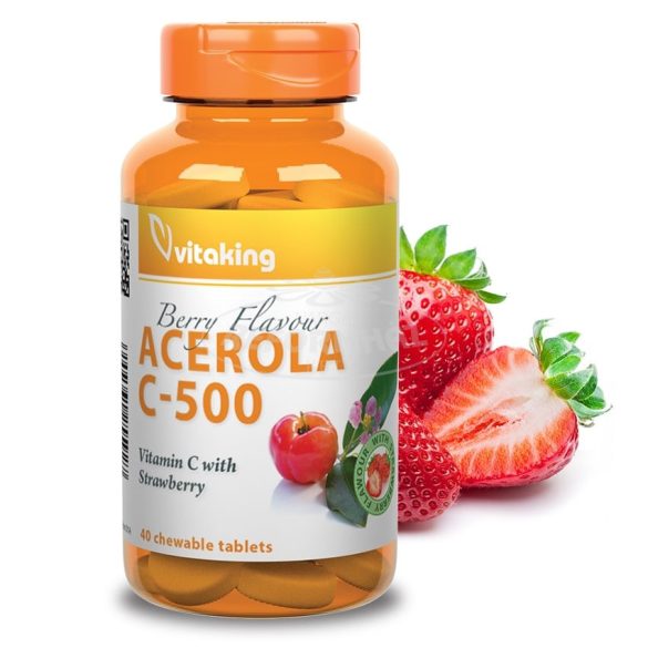 Vitaking c-500 acerola rágótabletta 40x