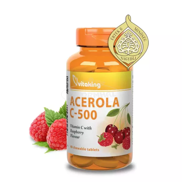Vitaking c-500 acerola rágótabletta 40x