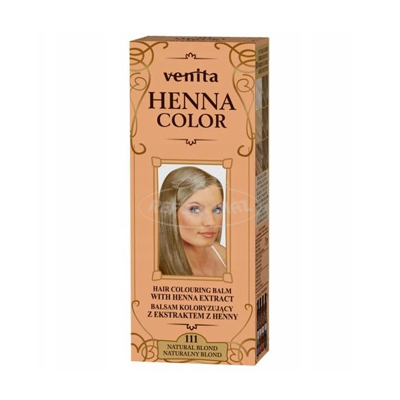 Henna color krémhajfesték 111 természetes szőke 75ml
