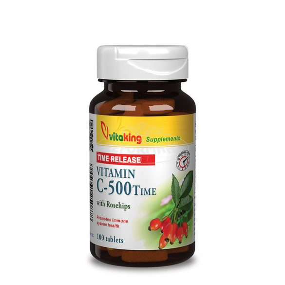 Vitaking c-500 vitamin csipkebogyó tabletta nyújtott h. 100x