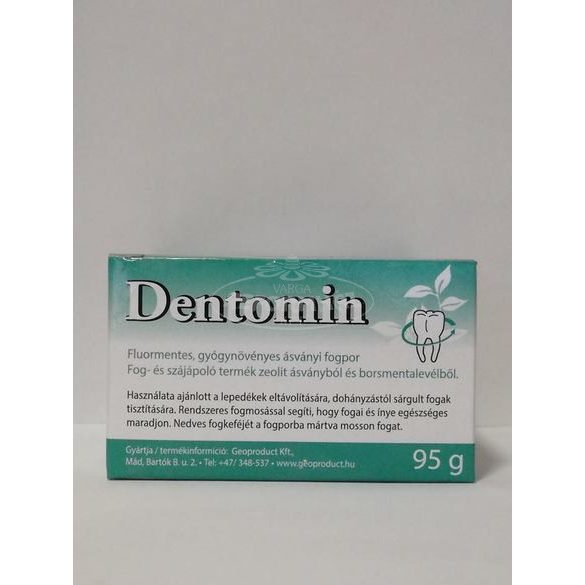 Dentomin gyógyfogpor zöld gyógynövényes 95g