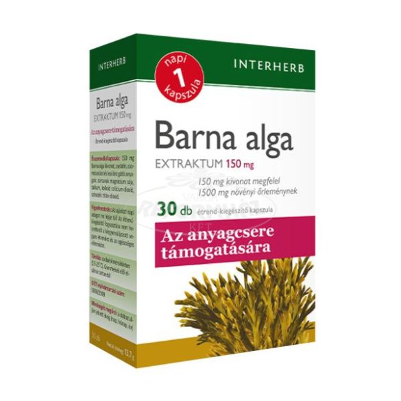 Interherb napi 1 Barna alga extraktum kapszula 30x