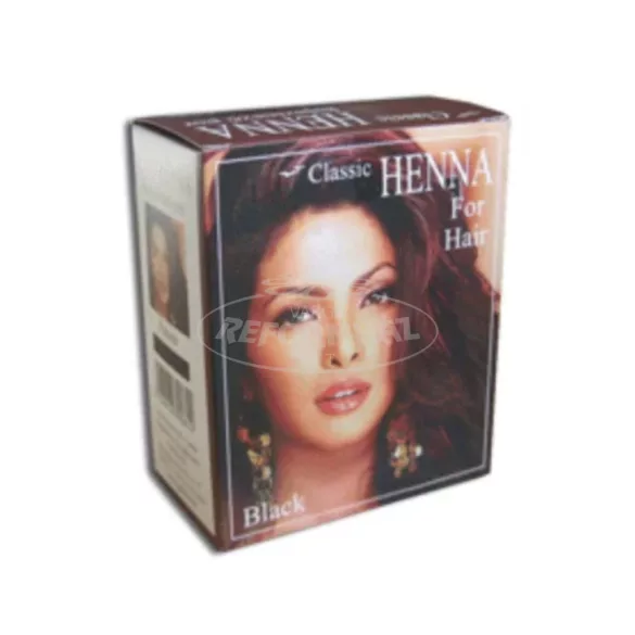 Classic Henna hajszínező por Fekete 100g
