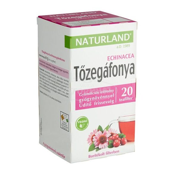 Naturland Gyümölcstea tőzegáfonyával és echinaceával 20x