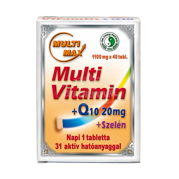 Dr.Chen Multi-Max vitamin+20mg Q10+szelén tabletta 40x