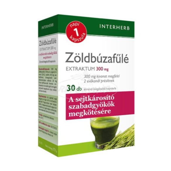 Interherb Napi 1 Zöldbúzafűlé extraktum kapszula 30x