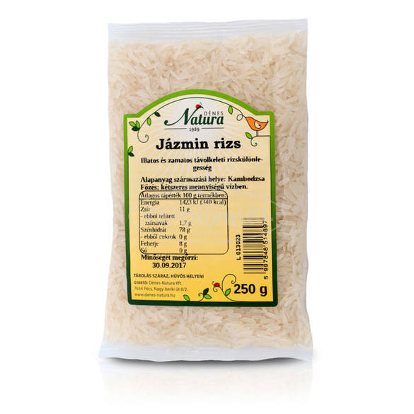 Natura jázmin rizs fehér 250g