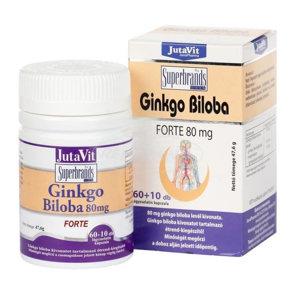 JutaVit Ginkgo Biloba forte 80mg kapszula 70x