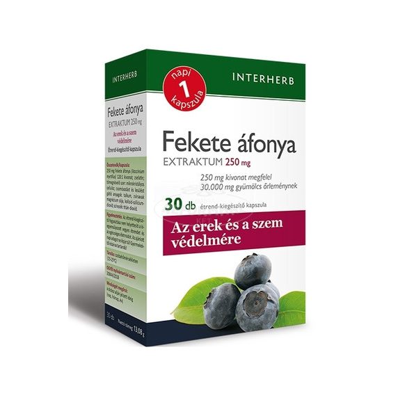 Interherb Napi 1 Fekete áfonya extraktum kapszula 30x