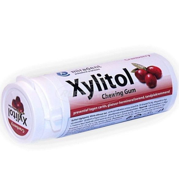 Xylitol rágógumi vörös áfonya 30x