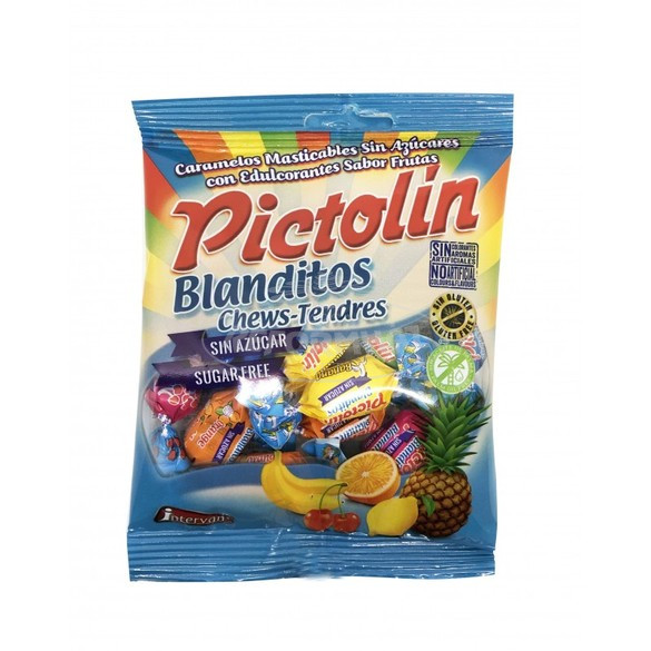 Pictolin cukormentes cukorka gyümölcsös puhakaramell 56g