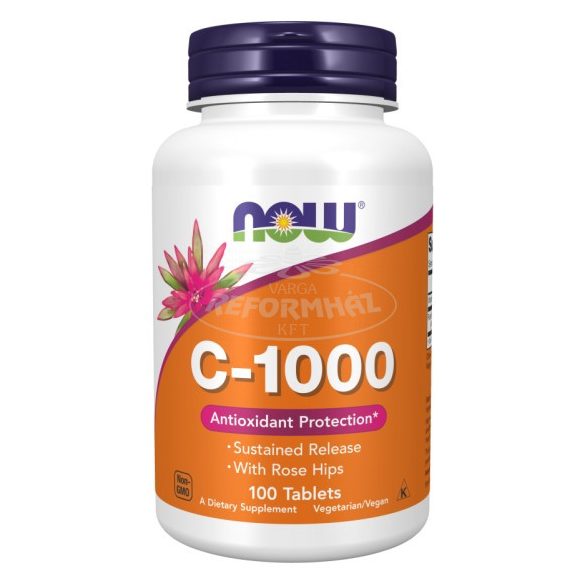 Now C 1000 Vitamin tabletta Rose Hips nyújtott felsz 100x